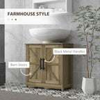 Farmhouse Pedestal Sink Storage Cabinet — product image 2