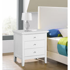 Elegant White Casual Nightstand — product image 2
