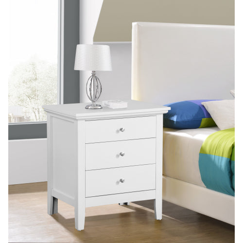 Elegant White Casual Nightstand — product image 2