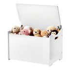 Kids Storage Bench — Wooden Toy Box Chest with Backrest — product image 1