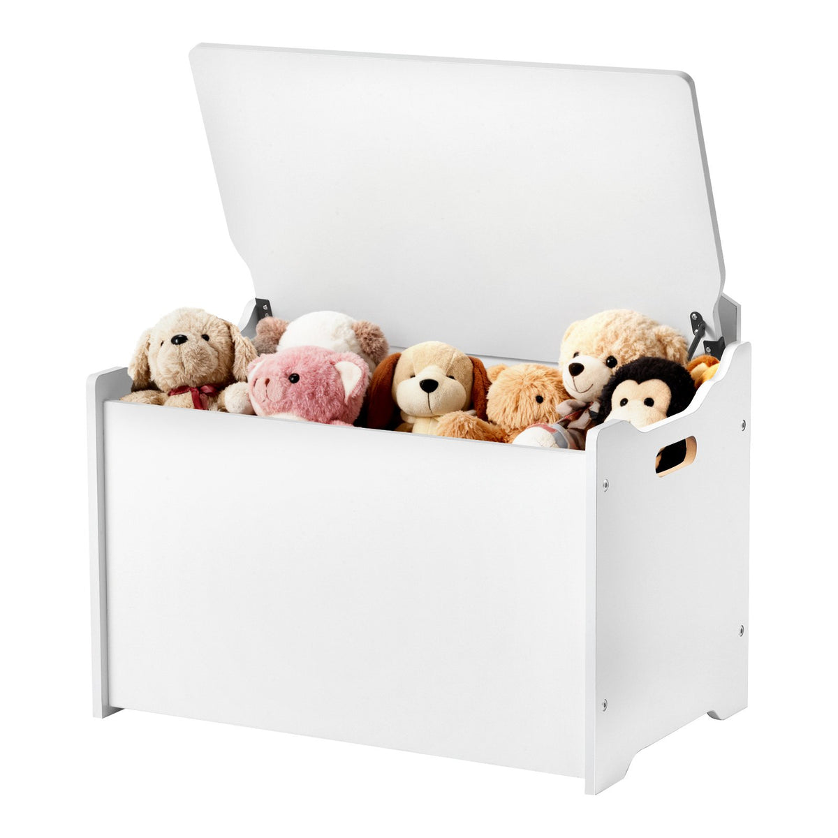 Kids Storage Bench — Wooden Toy Box Chest with Backrest — product image 1