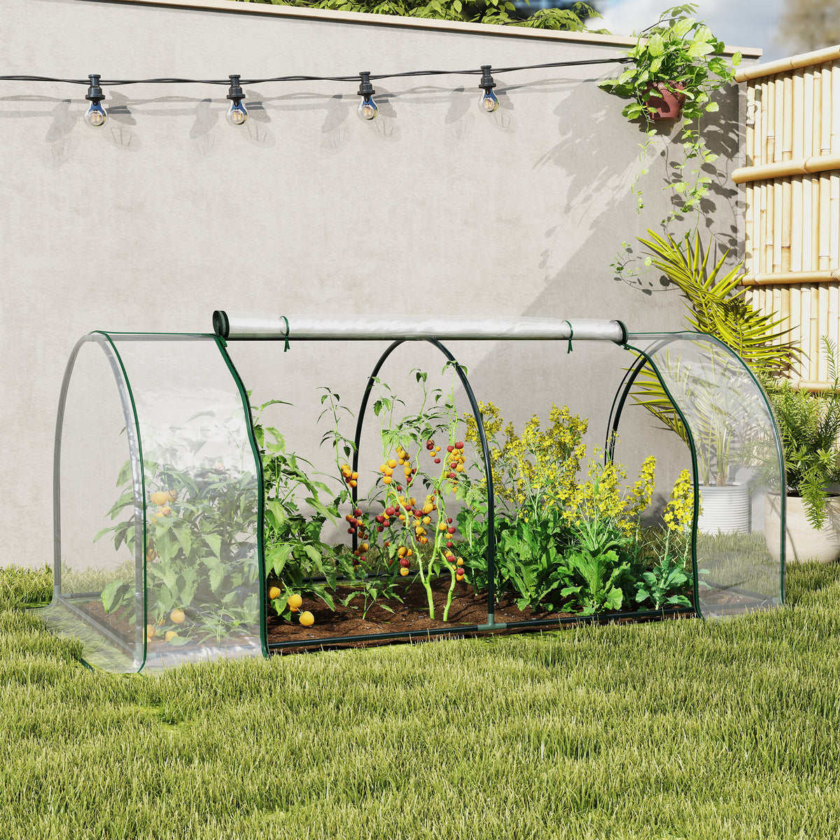 7 L X 3 W X 2.5 H Portable Tunnel Greenhouse for Outdoor Garden Hot House with 4 — product image 3