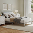 Full Bed Frame with Headboard Full Size Platform Bed Frame with Wooden Slats No Box — product image 3