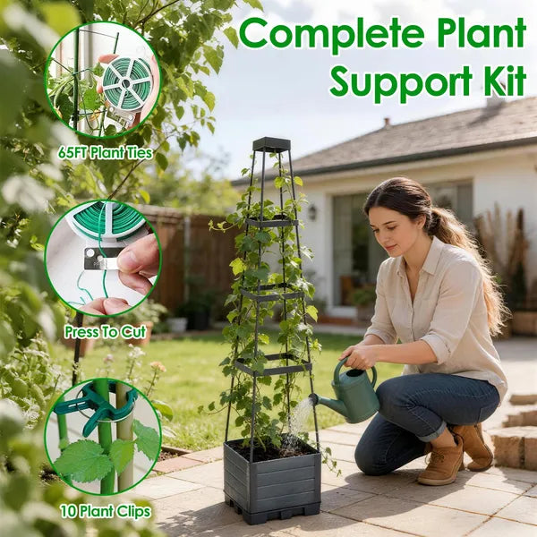 2pack Raised Garden Bed Boxes with Trellis 56" Tomato Self-Watering Planter Box — product image 2