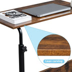 Rolling Height Adjustable P2 15mm Chipboard & Steel Side Table with Baffle — product image 3