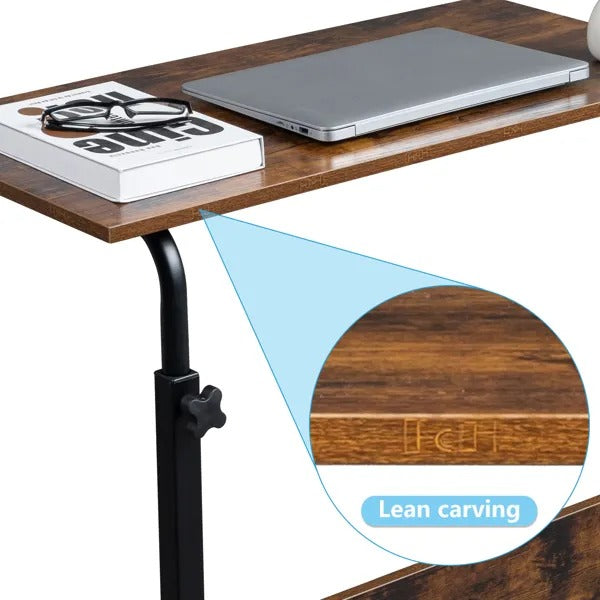 Rolling Height Adjustable P2 15mm Chipboard & Steel Side Table with Baffle — product image 3