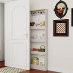 Behind the Door 69 Tall Bookcase with 4 Shelves and 5 Hooks — product image 3