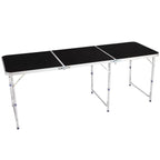 6ft Aluminum Alloy Folding Table Black — product image 3