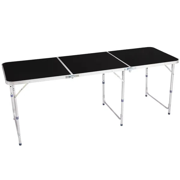 6ft Aluminum Alloy Folding Table Black — product image 3