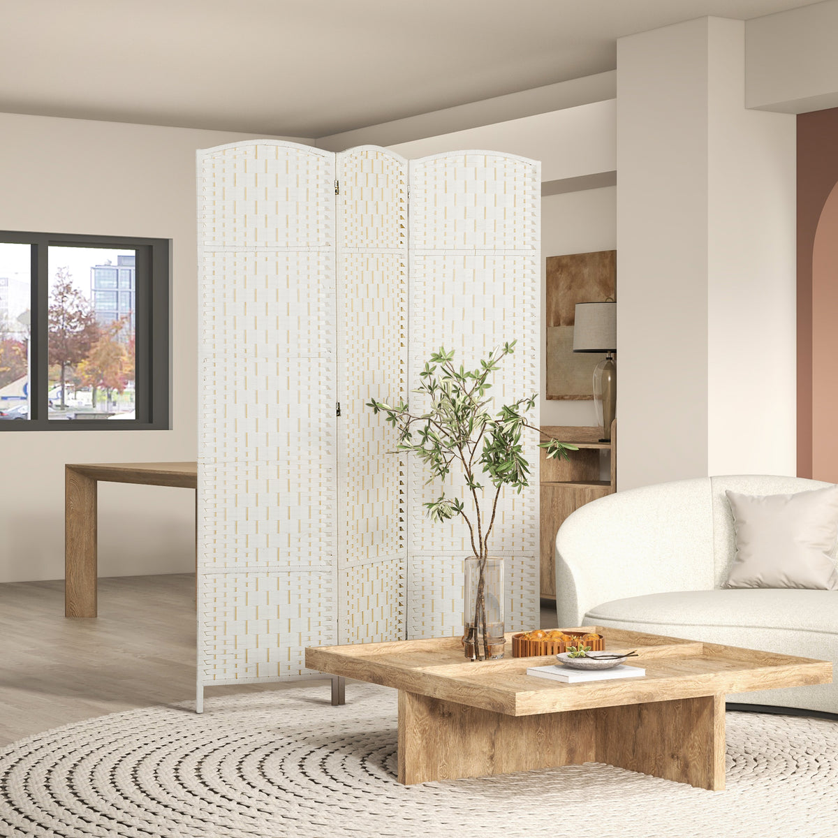Room Divider — 3 Panel Folding Privacy Screen — product image 2