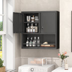 Metal Adjustable 2 Doors Metal Storage Cabinet Kitchen Pantry Cabinet With Adjustable Shelves Tall Steel Cabinet Locker For Kitchen, Living Room, Dining Room And Office — product image 1