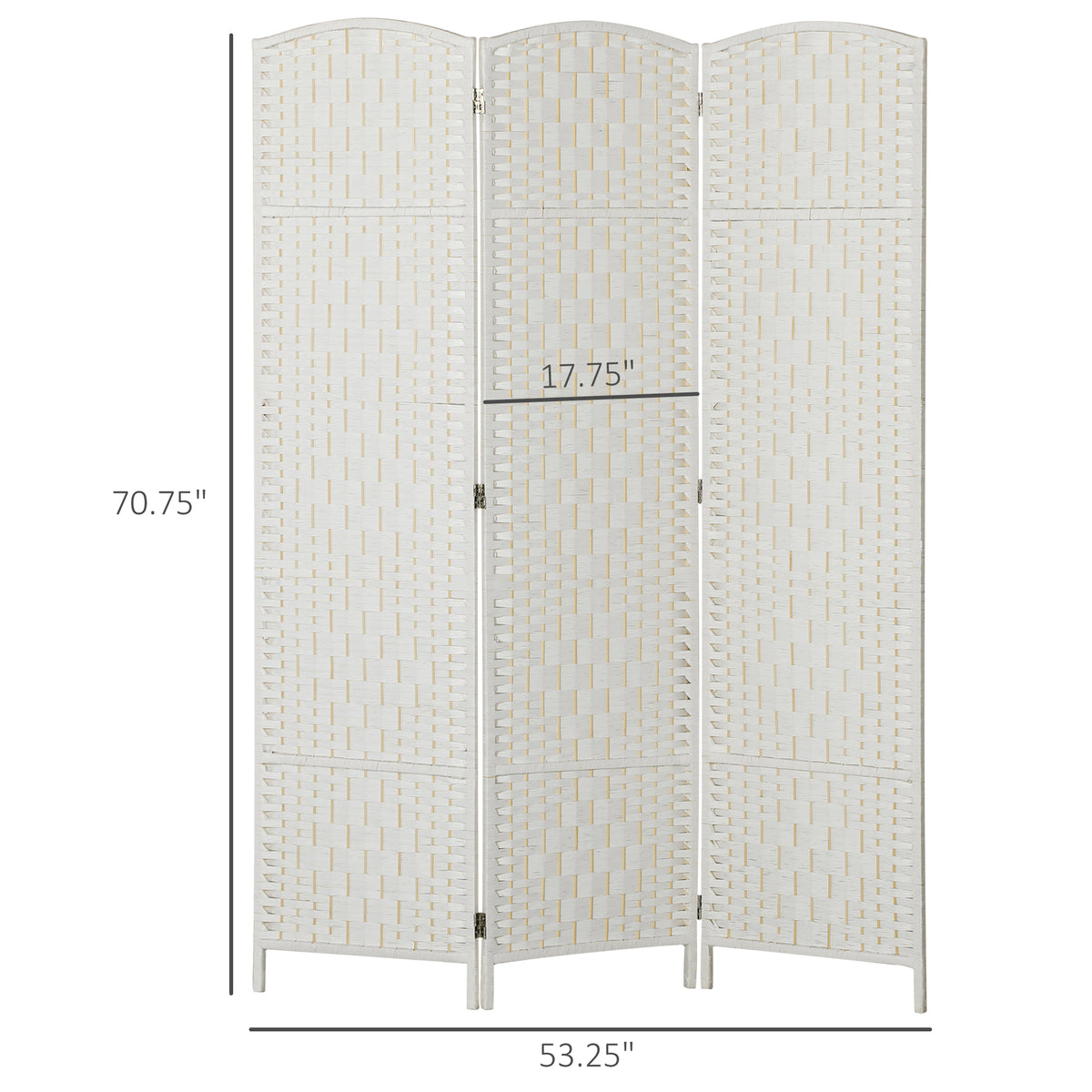 Room Divider — 3 Panel Folding Privacy Screen — product image 3