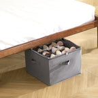 Under-bed shoe storage organizer detail