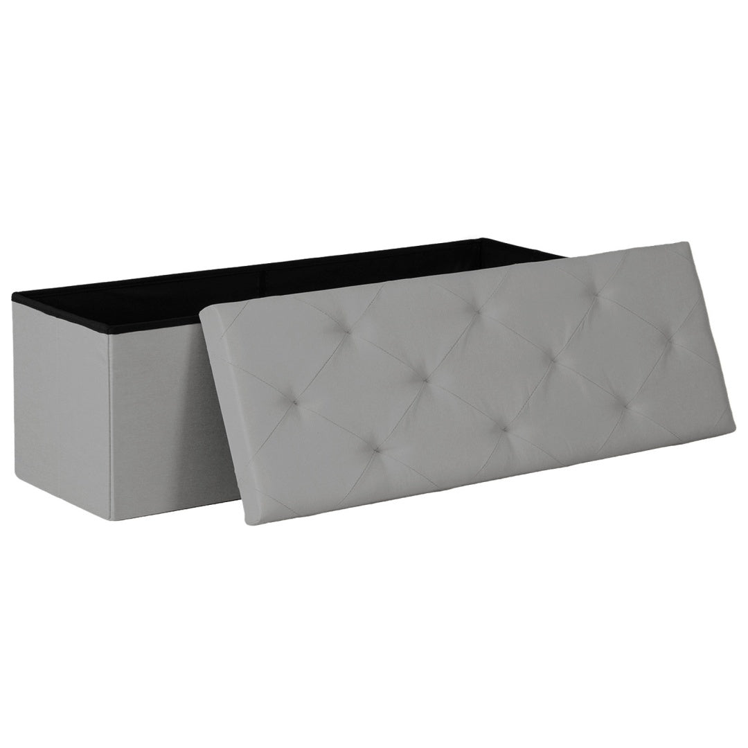 43-inch Foldable Storage Bench, Made Of PVC, With A Load Capacity Of 660 Pounds — product image 1