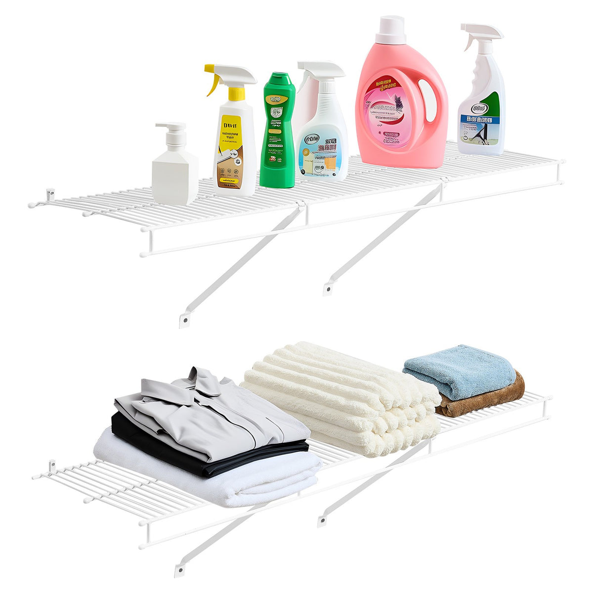 Wire Shelf Kit — 4 Ft — Set of 2 — product image 1