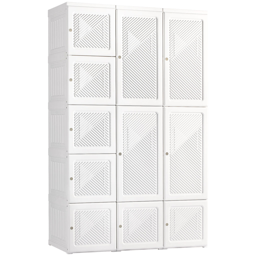 Portable Wardrobe Closet — Folding Clothes Storage Organizer with 8 Cube Compartments — product image 1