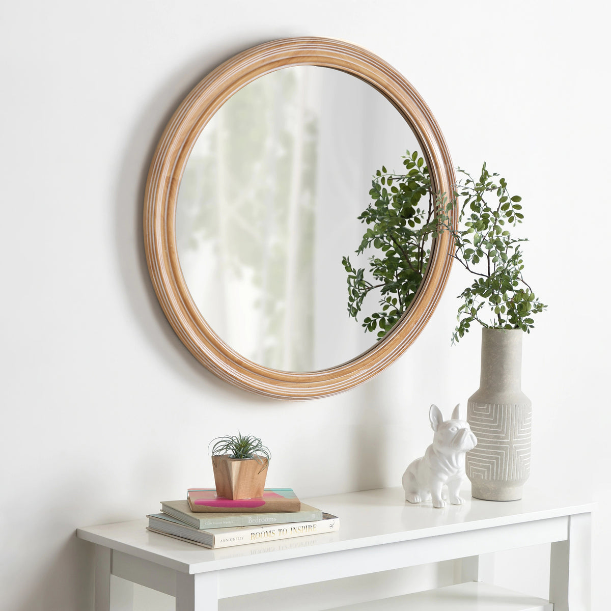 27.5 Inches Round Wall Mirror for Bathroom Vanity — product image 2