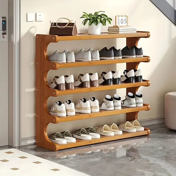 Layer Practical Storage Rack, Shoe Rack, Space-saving Design, Multi-layer Independent Storage Rack, Wood Grain Finish, Easy To Assemble, Self-supporting Cubic Shoe Storage Rack, Storage Rack, Suit — product image 2
