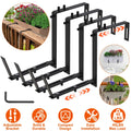 Adjustable Heavy-Duty Iron Planter Bracket - 6.1-11.6' Extendable Tray & 2.36-6.9' — product image 1