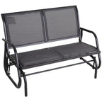2-Person Outdoor Glider Bench Patio Double Swing Rocking Chair Loveseat with Power — product image 1