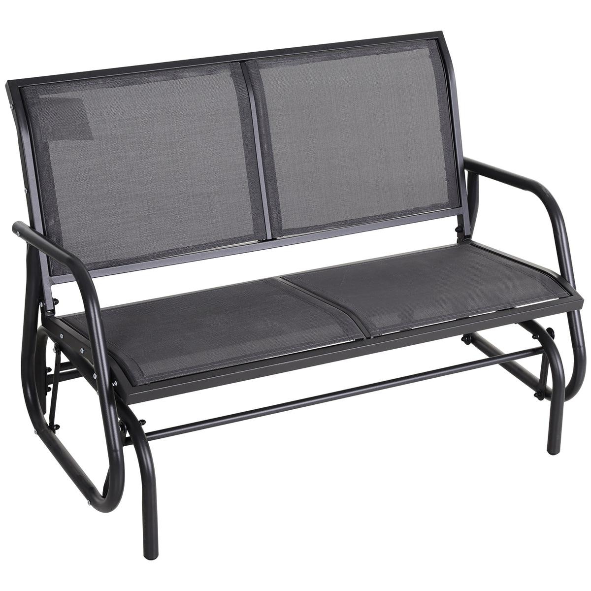 2-Person Outdoor Glider Bench Patio Double Swing Rocking Chair Loveseat with Power — product image 1