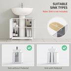 24" Under Sink Storage Cabinet with 2 Doors and Shelves — product image 2