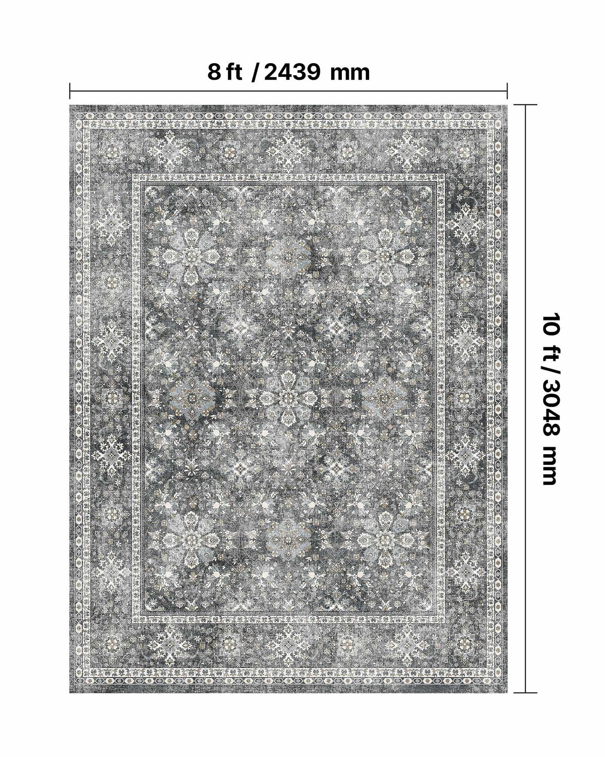 Area Rug — 8 X 10 Ft Large Washable Rug — product image 3