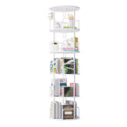 Rotating Bookshelf Tower 5 Tier Spinning Bookcase Revolving 360 Book Shelf Narrow — product image 1