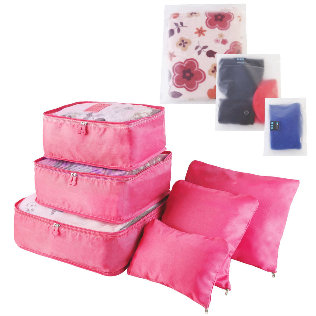 9Pcs Per Set Clothes Storage Bags Water-Resistant Travel Luggage Organizer Clothing Packing Cubes For Blouse Hosiery Stocking Underwear — product image 1