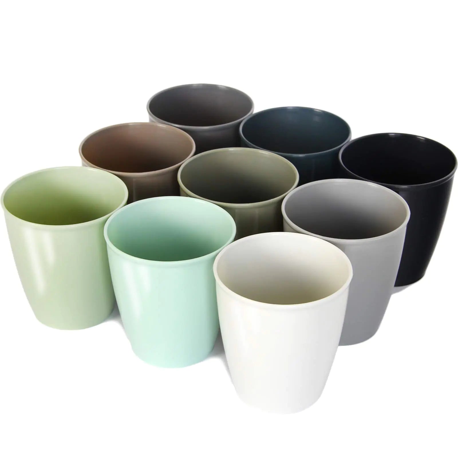 Youngever Urban 8oz Kids Plastic Cups 9-Pack