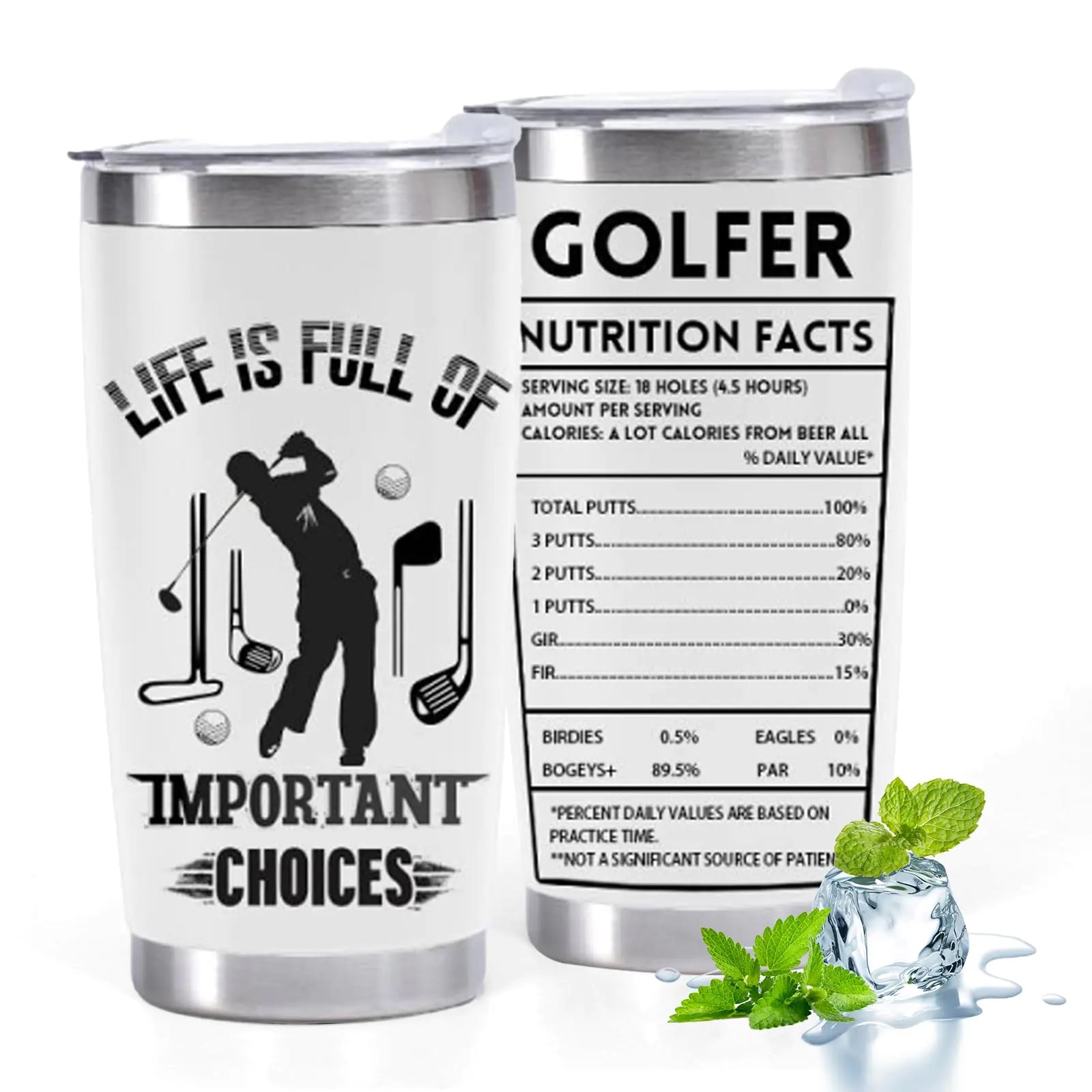 Funny Golfer's 20oz Insulated Mug