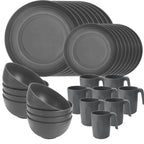shopwithgreen 32-Piece Unbreakable Dinnerware Set