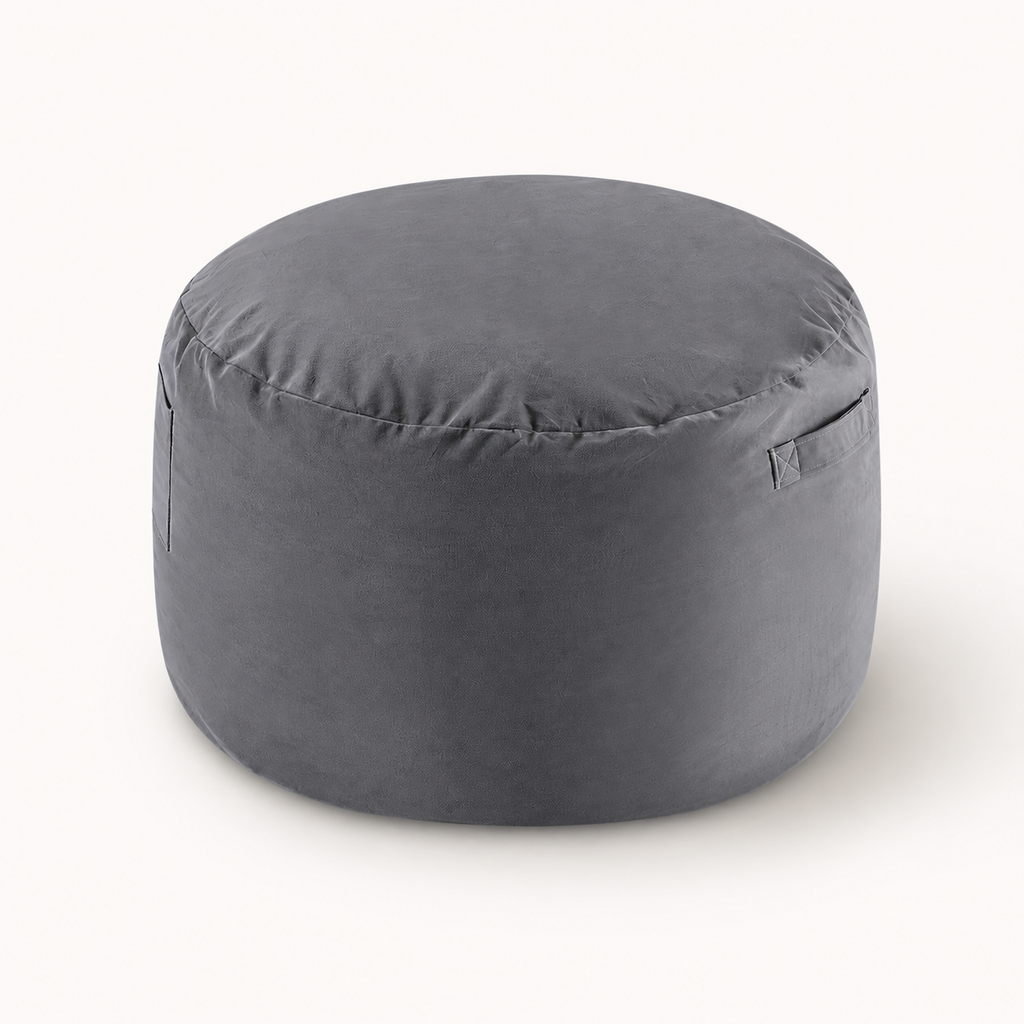 Dark Gray 36-Inch Bean Bag Lounge Seat — premium studio product image