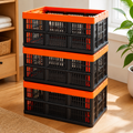 Collapsible 45-Liter Storage Bins — Set of 3 in a colorful realistic setting