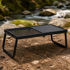 Folding Steel Campfire Grill — Black, 22.4 in. in a colorful realistic setting