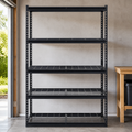 Five-Tier Heavy-Duty Garage Storage Shelf in a colorful realistic setting