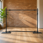 Adjustable Pipe-and-Drape Backdrop Kit — 10 × 10 ft. in a colorful realistic setting