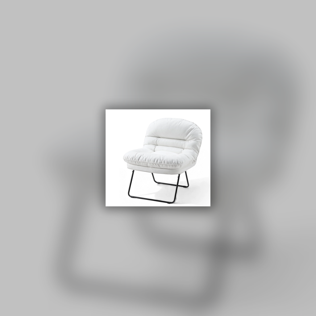 Foldable Round Floor Chair with Back Support — square primary product view