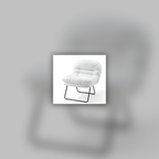 Foldable Round Floor Chair with Back Support — square primary product view
