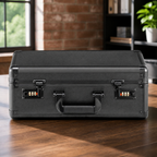 Locking Graded-Card Storage Case — Four Slots in a colorful realistic setting