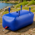 Collapsible Water Storage Bladder — 30 gal. in a colorful realistic setting