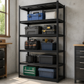 Five-Tier Heavy-Duty Storage Shelf in a colorful realistic setting