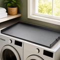 Water-Resistant Washer and Dryer Countertop — Black in a colorful realistic setting