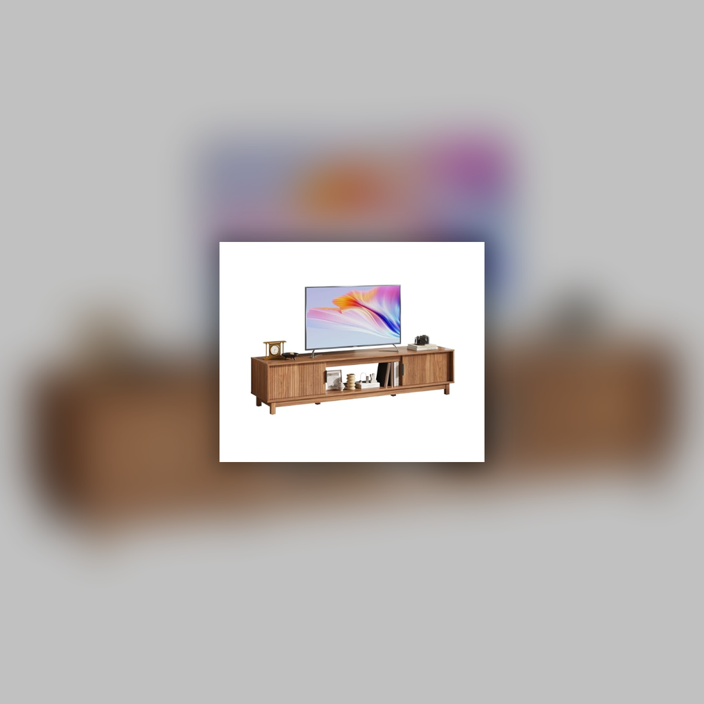 Mid-Century Media Console with Storage — 58 in. — square primary product view