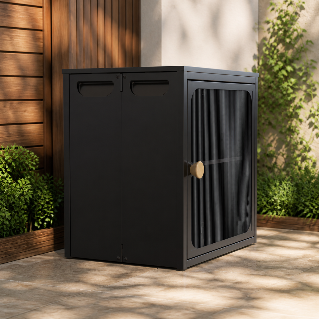 Collapsible Multipurpose Storage Cabinet in a colorful realistic setting