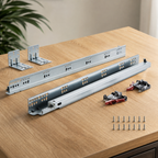 Soft-Close Drawer Slides — 21 in., 10 Pairs in a colorful realistic setting