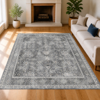 Area Rug — 8 X 10 Ft Large Washable Rug in a colorful realistic setting