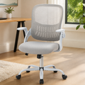 Home Office Computer Chair - Ergonomic Mid Back Desk with Lumbar Support and Rocking in a colorful realistic setting
