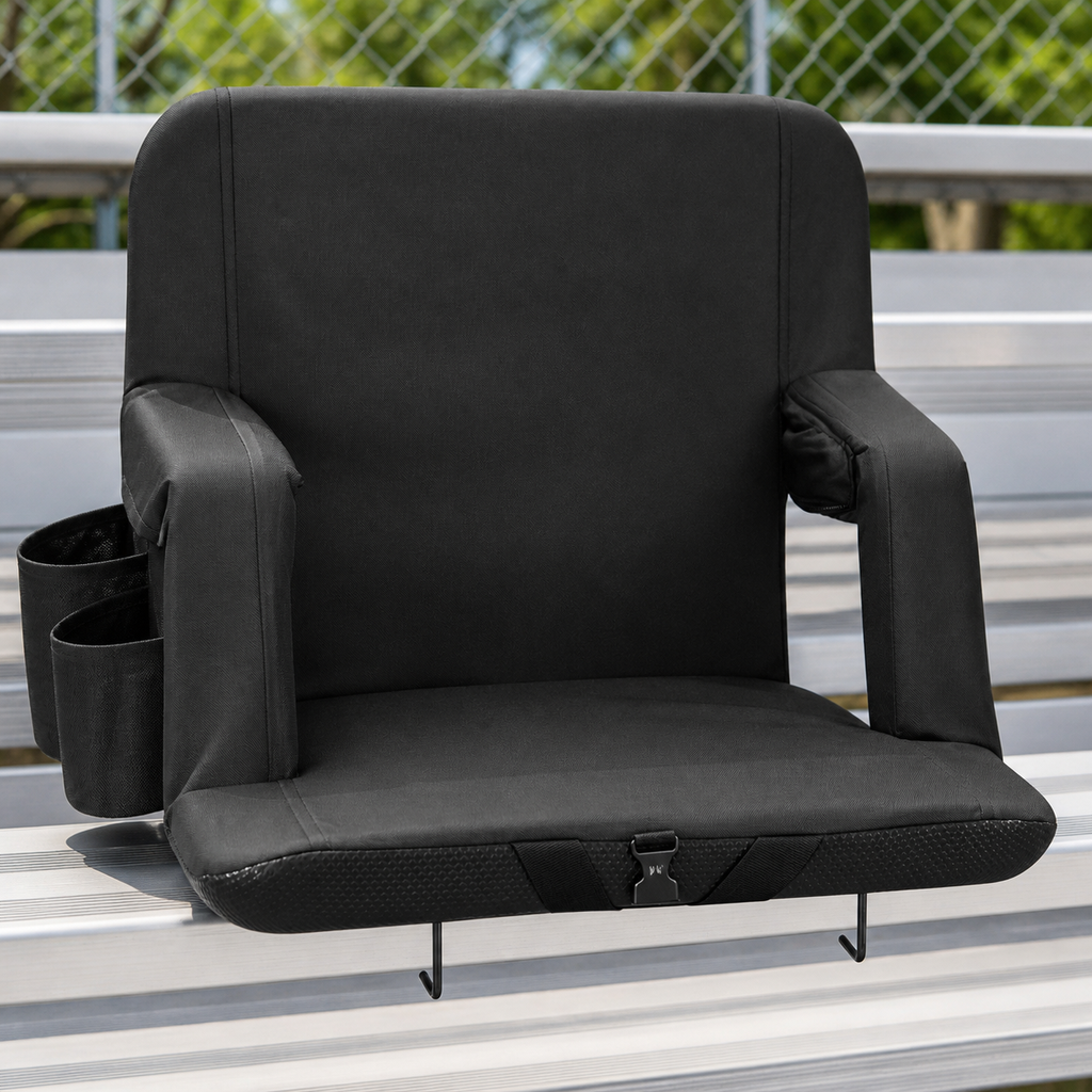 Stadium Seat — 6 Adjustable Angle Bleacher Chair in a colorful realistic setting