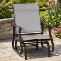 Outdoor Glider Chair — Garden in a colorful realistic setting